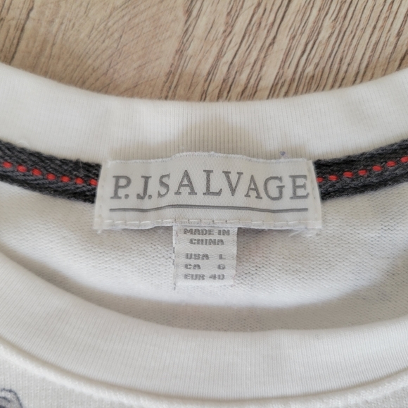 P.J.SALVAGE Pajama Set Size Large - Picture 3 of 11